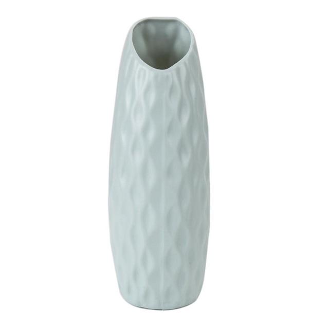 Nordic style Flower Basket Flower vase Origami Plastic Vase mini bottle Imitation Ceramic Flower Pot decoration home