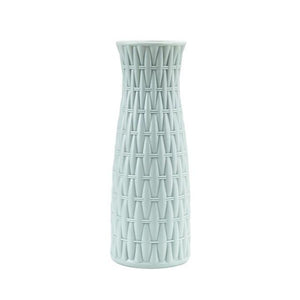 Nordic style Flower Basket Flower vase Origami Plastic Vase mini bottle Imitation Ceramic Flower Pot decoration home