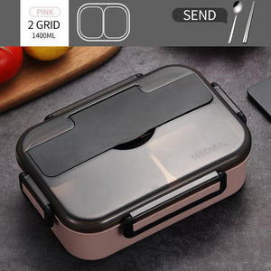 WORTHBUY Japanese Kids Lunch Box 304 stainless steel Bento Lunch Box With Compartment Tableware Microwave Food Container Box