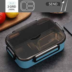 WORTHBUY Japanese Kids Lunch Box 304 stainless steel Bento Lunch Box With Compartment Tableware Microwave Food Container Box