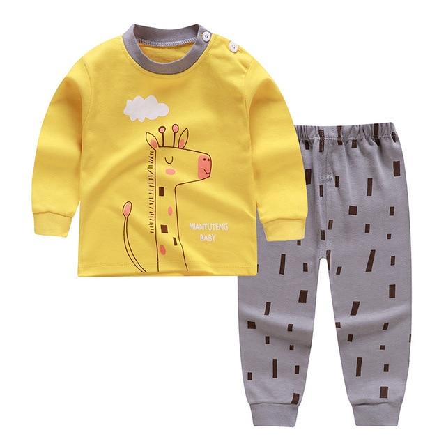 0-2year baby clothes set Winter cotton Newborn Baby boys girls Clothes 2PCS