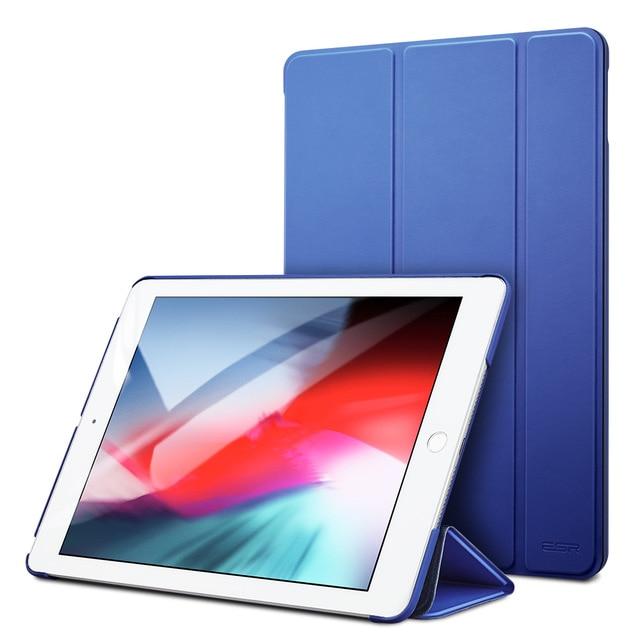 ESR Case for iPad Air 1 Air 2 9.7 2018 Rubber Oil Cover Soft PU leather Ultra Slim Black Blue Pink Smart Case for iPad 9.7 2017