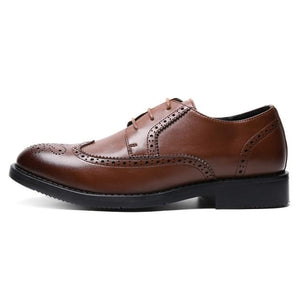 Genuine Leather Men formal shoes oxfords