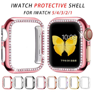 Diamond Bumper Protective Case for Apple Watch Cover Series 5 4 3 2 1 38MM 42MM Cases For Iwatch 5 4 40mm 44mm watch accessories