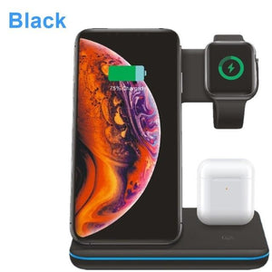 Tongdaytech 15W Qi Wireless Charger For Iphone X 8 11 Pro Max Quick Charge Fast Charger For Apple Airpods Pro Watch 5 4 3 2 1