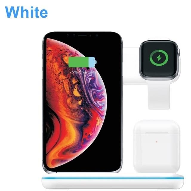 Tongdaytech 15W Qi Wireless Charger For Iphone X 8 11 Pro Max Quick Charge Fast Charger For Apple Airpods Pro Watch 5 4 3 2 1