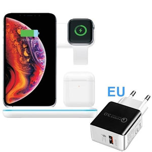 Tongdaytech 15W Qi Wireless Charger For Iphone X 8 11 Pro Max Quick Charge Fast Charger For Apple Airpods Pro Watch 5 4 3 2 1