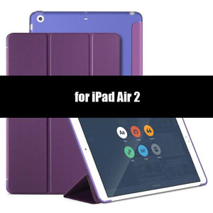 Case for iPad Air 2 Air 1,Soft TPU back smart cover flip stand Case PU leather Case for iPad Air shockproof and dustproof