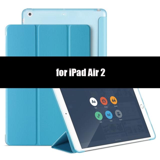 Case for iPad Air 2 Air 1,Soft TPU back smart cover flip stand Case PU leather Case for iPad Air shockproof and dustproof