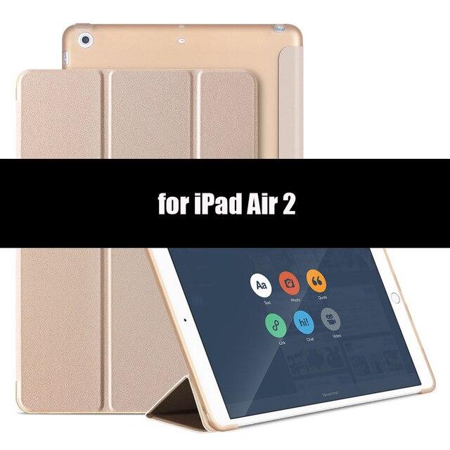 Case for iPad Air 2 Air 1,Soft TPU back smart cover flip stand Case PU leather Case for iPad Air shockproof and dustproof