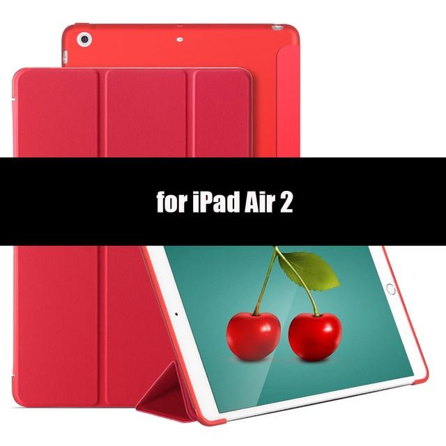 Case for iPad Air 2 Air 1,Soft TPU back smart cover flip stand Case PU leather Case for iPad Air shockproof and dustproof