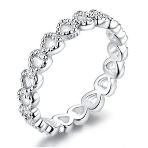 925 Sterling Silver 9 Styles Stackable Party Finger Ring