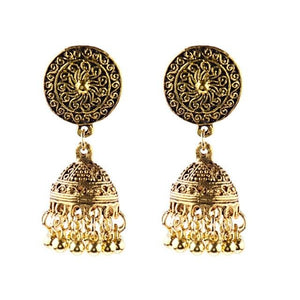 Indian Jhumka Gypsy Jewelry Sliver Boho Vintage Ethnic Womens Earrings