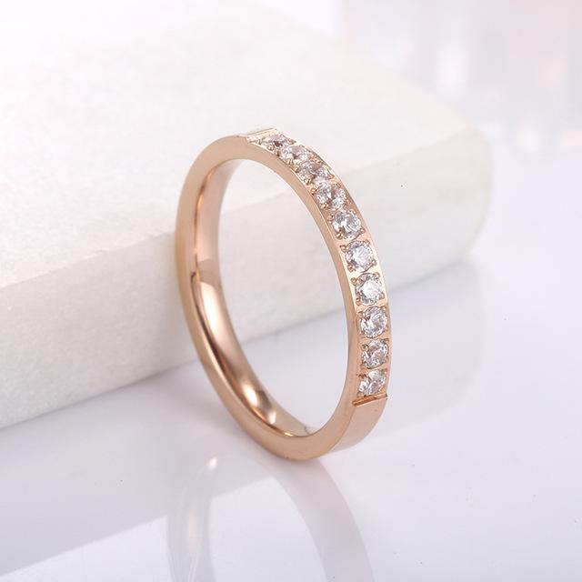 4mm  Rose Gold Ring Men's and Women's Exclusive Couple Wedding Ring