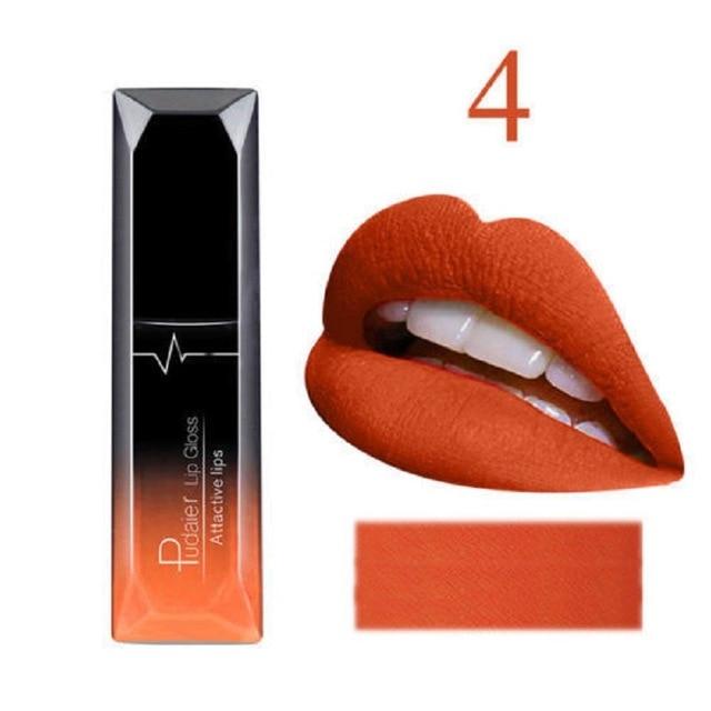 Waterproof Liquid Lip Gloss Metallic Matte Lipstick Cosmetics