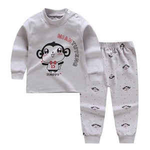 0-2year baby clothes set Winter cotton Newborn Baby boys girls Clothes 2PCS