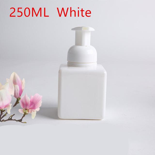 250/450/650ml Dispenser Soap Foam Foaming Pump Empty Square Bottle Plastic Travel Clear Bottle Liquid Shower Gel Foam Pump