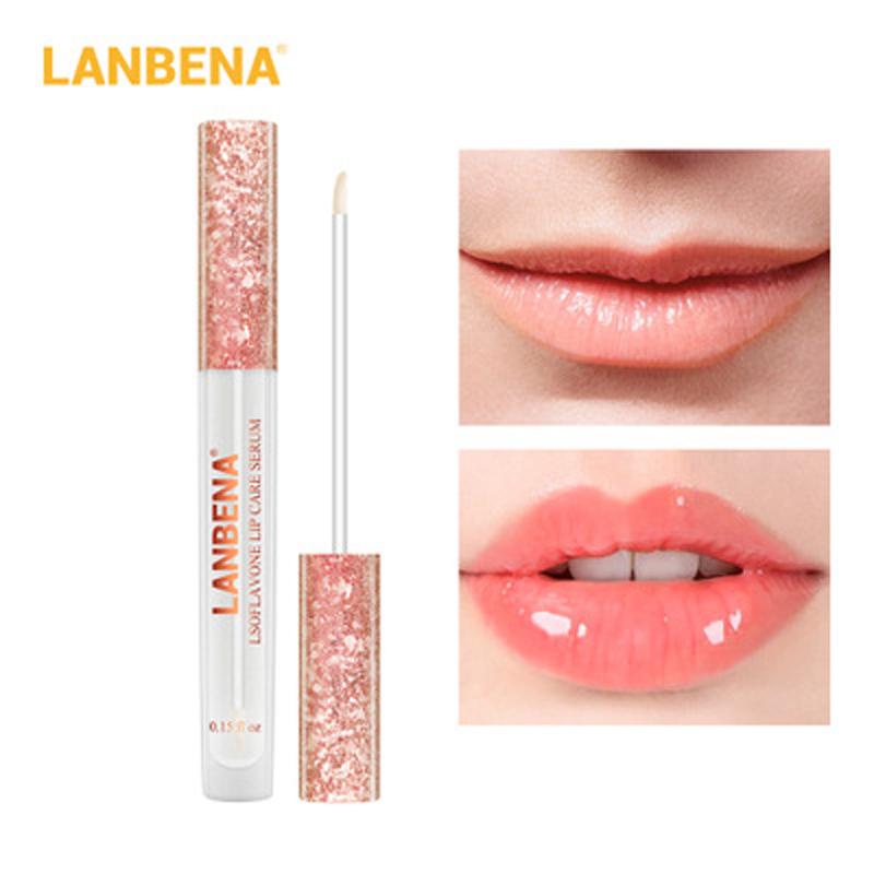 LANBENA Lip Care Serum Lip Plumper Repairing Reduce Lip Mask Fine Lines Increase Moisturizing Lip Elasticity Beauty