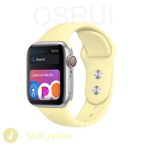 Sport silicone Strap For Apple watch band 4 44mm 40mm iwatch band 42mm 38mm bracelet belt apple watch series 5 4 3 2 accessories