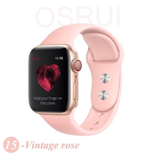 Sport silicone Strap For Apple watch band 4 44mm 40mm iwatch band 42mm 38mm bracelet belt apple watch series 5 4 3 2 accessories