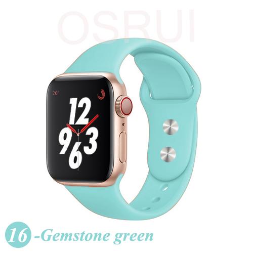 Sport silicone Strap For Apple watch band 4 44mm 40mm iwatch band 42mm 38mm bracelet belt apple watch series 5 4 3 2 accessories