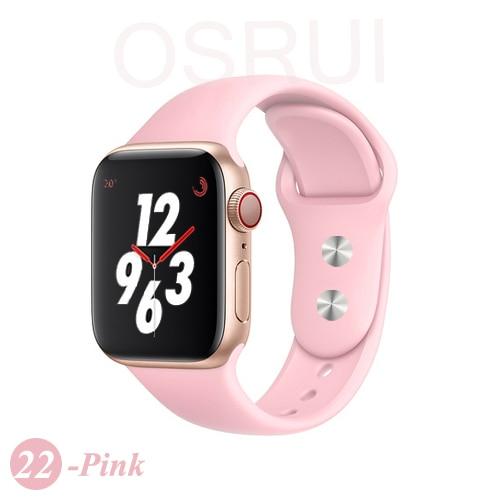 Sport silicone Strap For Apple watch band 4 44mm 40mm iwatch band 42mm 38mm bracelet belt apple watch series 5 4 3 2 accessories