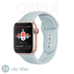 Sport silicone Strap For Apple watch band 4 44mm 40mm iwatch band 42mm 38mm bracelet belt apple watch series 5 4 3 2 accessories