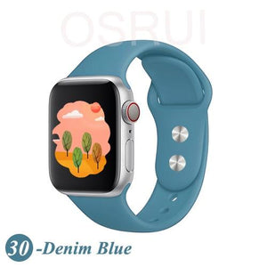 Sport silicone Strap For Apple watch band 4 44mm 40mm iwatch band 42mm 38mm bracelet belt apple watch series 5 4 3 2 accessories