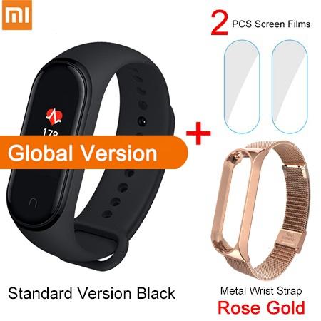 Global Version Xiaomi Mi Band 4 Smart Bracelet 3 Color AMOLED Screen Heart Rate Fitness Bluetooth 5.0 Sport Waterpfoof Wristband