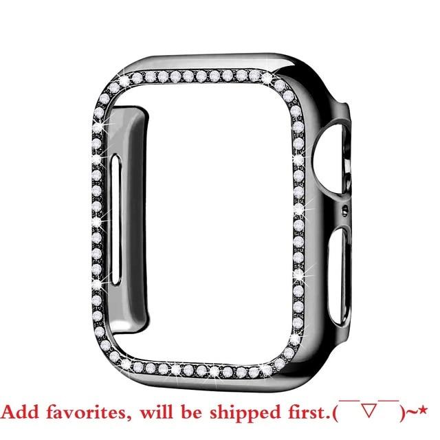 Diamond Bumper Protective Case for Apple Watch Cover Series 5 4 3 2 1 38MM 42MM Cases For Iwatch 5 4 40mm 44mm watch accessories