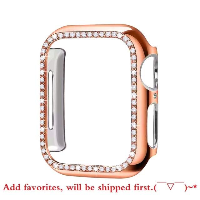 Diamond Bumper Protective Case for Apple Watch Cover Series 5 4 3 2 1 38MM 42MM Cases For Iwatch 5 4 40mm 44mm watch accessories