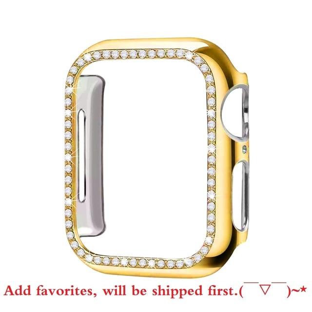 Diamond Bumper Protective Case for Apple Watch Cover Series 5 4 3 2 1 38MM 42MM Cases For Iwatch 5 4 40mm 44mm watch accessories