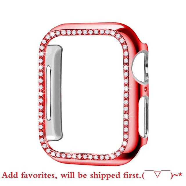 Diamond Bumper Protective Case for Apple Watch Cover Series 5 4 3 2 1 38MM 42MM Cases For Iwatch 5 4 40mm 44mm watch accessories