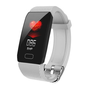 Fitness Bracelet Blood Pressure 1.14'' Screen Fitness Tracker Smart Watch Waterproof Smart Wristband Weather Display Women Men