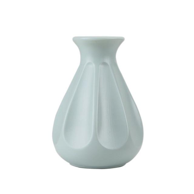 Plastic Vase White Imitation Ceramic Flower Pot Flower Basket Flower Vase ваза Decoration Home Nordic Decoration