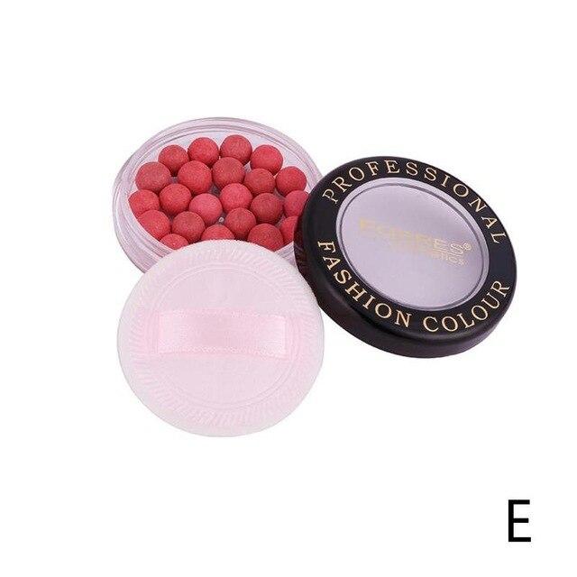 Natural Face Blush Ball Waterproof Blush Highlighter Long Lasting Pigments