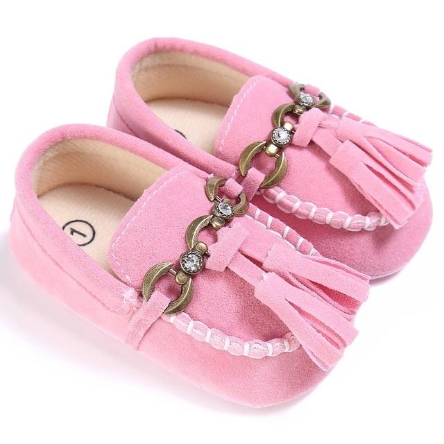 Newborn Baby Boy Girl Shoes First Walkers Baby Moccasin Shoes