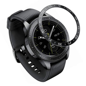 steel For Samsung Galaxy Watch 42MM/46MM/Gear S3 Frontier Bezel Ring Adhesive Anti Scratch Metal Cover Smart Watch Accessories