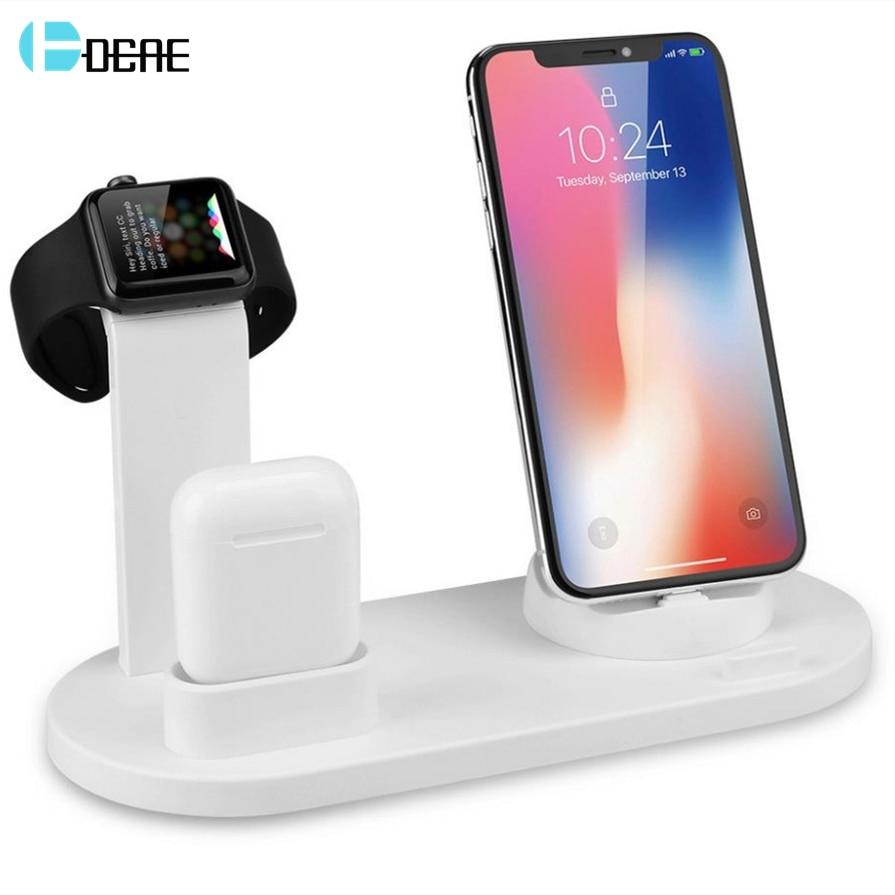 3 in 1 Charging Stand for iWatch Apple Watch Series 5 4 3 2 AirPods Type-C USB Wireless Charger For iPhone 11 XS Max X XR X 8 7