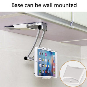 Wall Desk Tablet Stands Kitchen Tablet Mount Stand Phone Holder For 5-10.5 inch Width Tablet for iPad tablet Notebook Holders