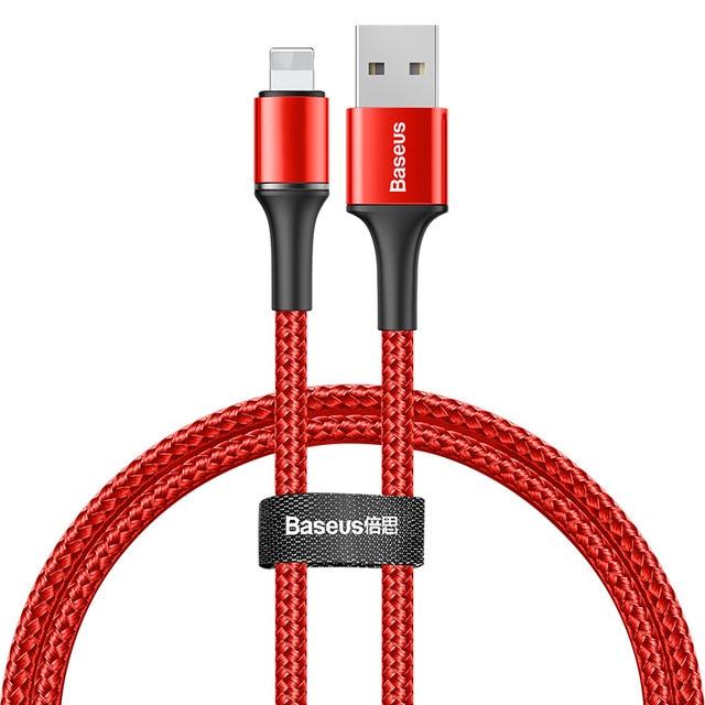 Baseus USB Cable For iPhone Charger Fast Charging Mobile Phone Cable For iPhone Xs Max Xr X 11 8 7 6 6S 5 5S iPad Wire Cord 3m