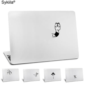 Snake Crawl Out From Logo Black Creative Design Decal for apple Mac Air 11 12 13  for Mac Pro 13 15 17 retina Vinyl Wall Sticker