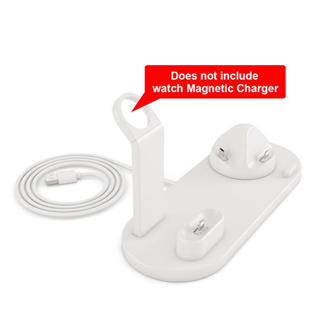 FDGAO 3 in 1 Charger Stand for iPhone 11 XR XS X 8 7 6 AirPods Apple Watch USB Charging Dock Station For iWatch Series 5/4/3/2/1