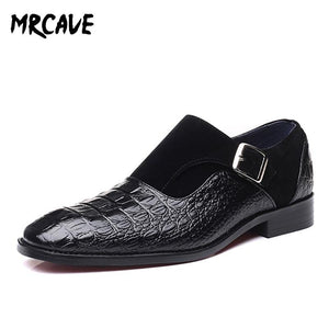 PU Leather Fashion Men Business Dress Loafers Pointy