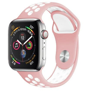 Band for Apple Watch 5 4 3 2 1 42MM 38MM soft Breathable strap Silicone Sports  bands for Nike+ Iwatch series 5 4 3 40mm 44mm