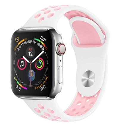 Band for Apple Watch 5 4 3 2 1 42MM 38MM soft Breathable strap Silicone Sports  bands for Nike+ Iwatch series 5 4 3 40mm 44mm