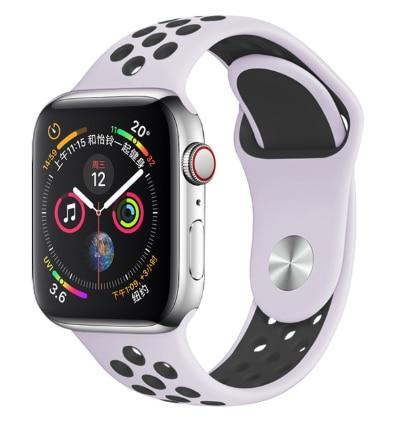 Band for Apple Watch 5 4 3 2 1 42MM 38MM soft Breathable strap Silicone Sports  bands for Nike+ Iwatch series 5 4 3 40mm 44mm