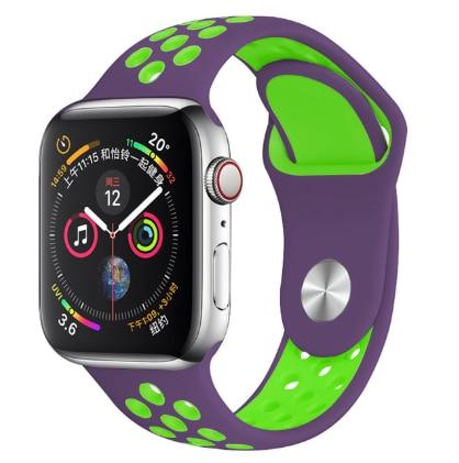 Band for Apple Watch 5 4 3 2 1 42MM 38MM soft Breathable strap Silicone Sports  bands for Nike+ Iwatch series 5 4 3 40mm 44mm