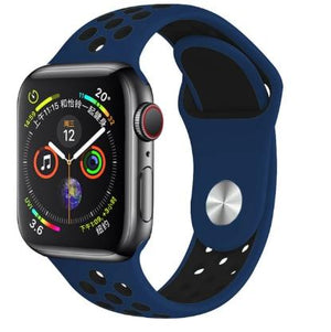 Band for Apple Watch 5 4 3 2 1 42MM 38MM soft Breathable strap Silicone Sports  bands for Nike+ Iwatch series 5 4 3 40mm 44mm