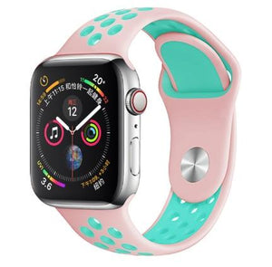 Band for Apple Watch 5 4 3 2 1 42MM 38MM soft Breathable strap Silicone Sports  bands for Nike+ Iwatch series 5 4 3 40mm 44mm